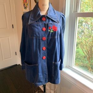 True Vintage Embroidered Denim Jacket